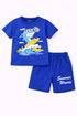 Cool Shark Cotton Short Set (Royal Blue)