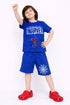 Awesome Marvel Hero Cotton Short Set (Blue)