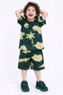 Jungle Friends Cotton Short Set (Dark Green)