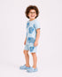 Elephant Themed Cotton Short Set (Baby Blue)