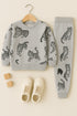 Tiger Themed Fleece Suit (Light Grey)