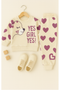 Yes Girl Power Fleece Suit (Cream)