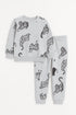 Tiger Themed Fleece Suit (Light Grey)