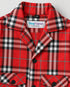 Classic Check Imported Cotton 2 Piece Set (Red & Beige)