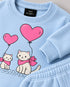 The Kitty Love Fleece Suit (Baby Blue)
