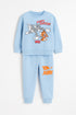 The Tom and Jerry Chase Fleece Suit (Sky Blue)