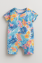 Tropical Bloom Cotton Romper (Multi Floral)