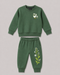 The Ducky Bloom Fleece Suit (Bottle Green)
