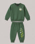The Ducky Bloom Fleece Suit (Bottle Green)
