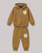 The Sunny Bloom Hooded Fleece Suit (Mustard)