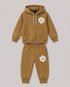 The Sunny Bloom Hooded Fleece Suit (Mustard)