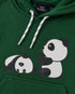 The Lazy Panda Hooded Fleece Suit (Dark Green)