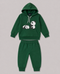 The Lazy Panda Hooded Fleece Suit (Dark Green)