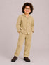 Imported Corduroy Button-Down 2 Piece Set (Beige)