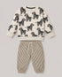 The Zebra Themed Fleece Suit (Light Grey)