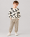 The Zebra Themed Fleece Suit (Light Grey)
