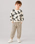 The Zebra Themed Fleece Suit (Light Grey)