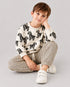 The Zebra Themed Fleece Suit (Light Grey)