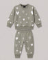 The Cute Hearts Fleece Suit (Grey Green)