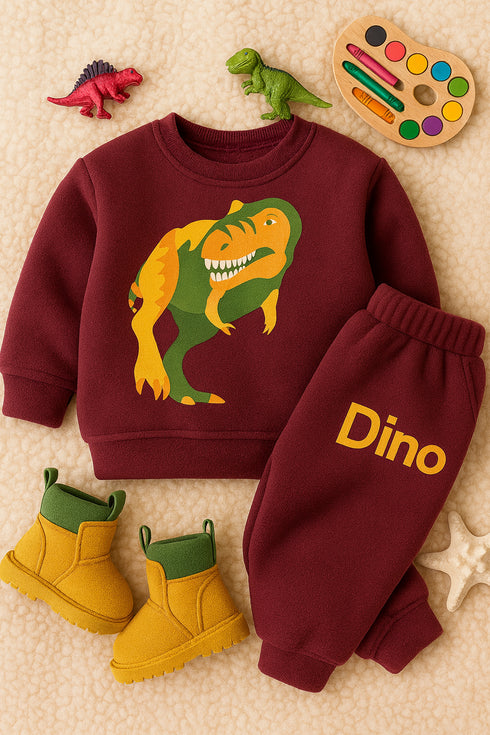 Rex's Adventure Fleece Suit (Ash Maroon)