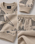 The Dino Trails Fleece Suit (Sand Beige)
