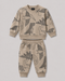 The Dino Trails Fleece Suit (Sand Beige)