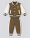 The Garfield Junior Varsity Fleece Suit (Brown & Cream)