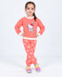Kitty Cherry Cozy Fleece Suit (Peach Orange)