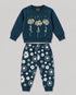 The Floral Grace Fleece Suit (Deep Teal)