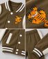 The Garfield Junior Varsity Fleece Suit (Brown & Cream)