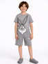 The Bugs Bunny Cotton Short Set (Mist Grey)