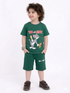 The Tom & Jerry Cotton Short Set (Dark Green)