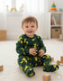 Pikachu Themed Fleece Sleepsuit (Dark Green)