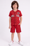 Baller Embroidered Baseball Set (Red)