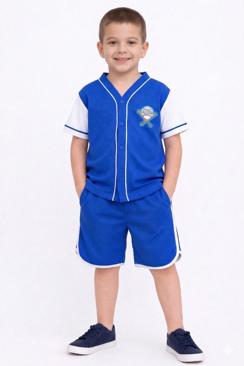All-Star Embroidered Baseball Set (Royal Blue)