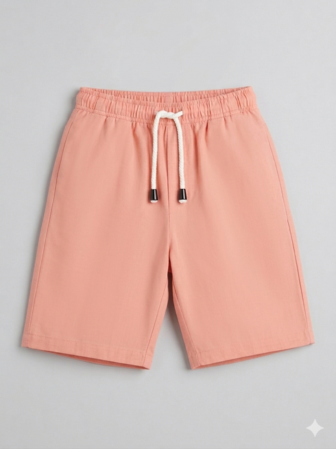 Classic Check Imported Wash & Wear 2 Piece Set (Tropical Peach)