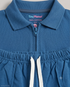 Classic Zip Polo Set (Oxford Blue)
