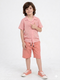 Classic Check Imported Wash & Wear 2 Piece Set (Tropical Peach)