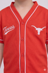 Texas Embroidered Baseball Set (Red)