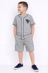 Classic Embroidered Baseball Set (Grey)
