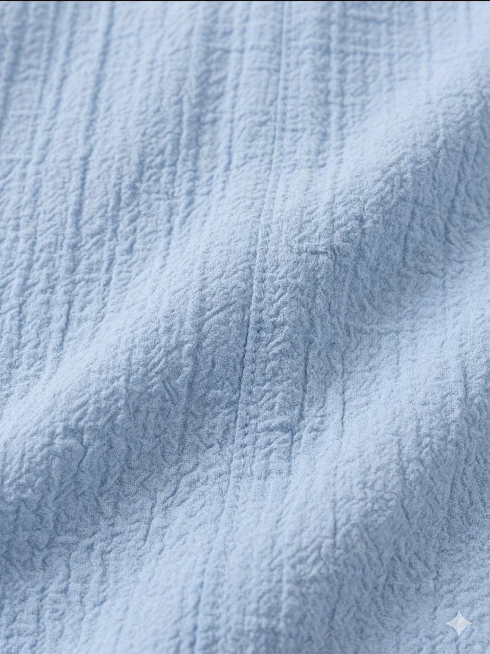 Imported Textured Wash & Wear 2 Piece Set (Sky Blue)