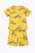 Rex Power Play Cotton Short Set (Mustard Yellow)