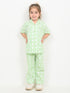 Imported Cotton Lime Orbit 2 Piece Set (Lime Green & White)