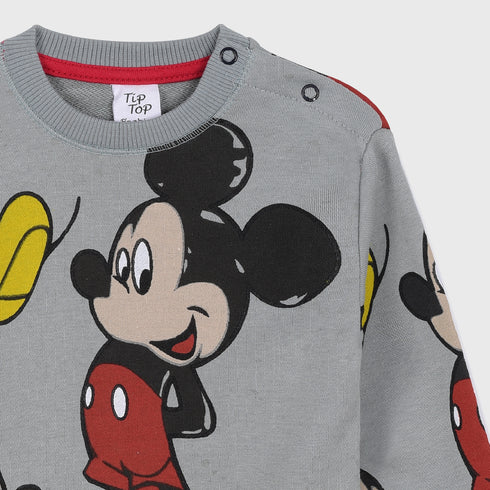 Mickey Fleece Sweatshirt (Grey)