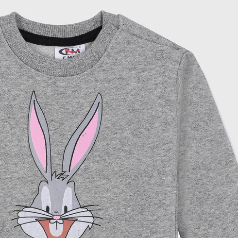 Looney Tunes Fleece Sweatshirt (Grey)