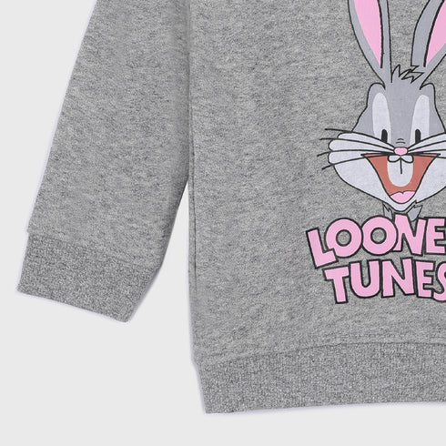 Looney Tunes Fleece Sweatshirt (Grey)