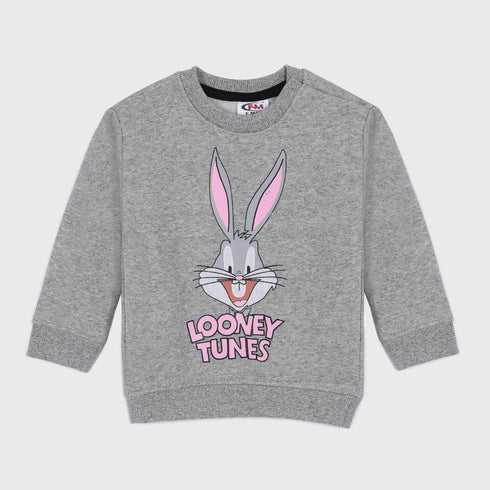 Looney Tunes Fleece Sweatshirt (Grey)