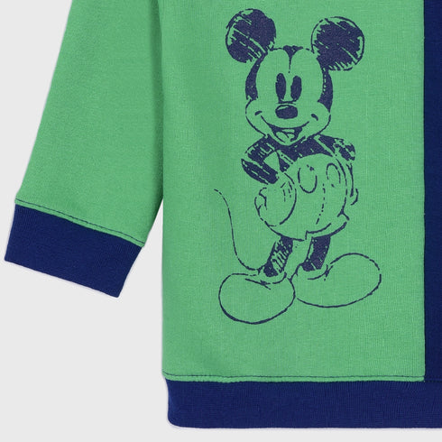 Mickey Fleece Sweatshirt (Green-Bue)