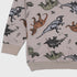 Dinosaur Fleece Sweatshirt (Grey)