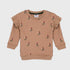 Floral Frills Fleece Sweatshirt (Honey)